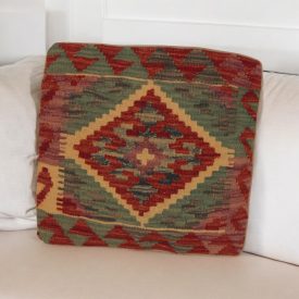 Kézi szövésű Kilim párnahuzat 45x45 afgán díszpárna