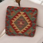 Kézi szövésű Kilim párnahuzat 45x45 afgán díszpárna