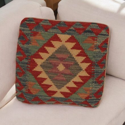 Kézi szövésű Kilim párnahuzat 45x45 afgán díszpárna