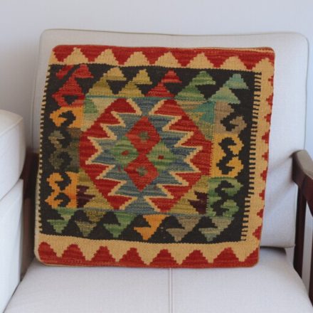 Kilim díszpárna 45x45 kézi szövésű párnahuzat