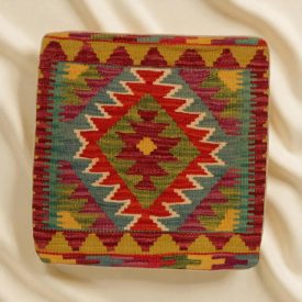 Kézi szövésű Kilim párnahuzat 45x45 afgán díszpárna
