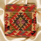 Kézi szövésű párnahuzat 45x45 Kilim díszpárna