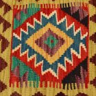 Kézi készítésű párnahuzat 45x45 Kilim párna