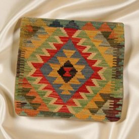 Kilim díszpárna 45x45 kézi szövésű párnahuzat