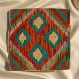 Kilim díszpárna 45x45 kézi szövésű párnahuzat