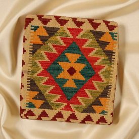 Kilim díszpárna 45x45 kézi szövésű párnahuzat