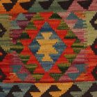 Afgán Kilim párnahuzat 40x40 kézi készítésű párna