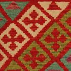 Afgán Kilim párnahuzat 40x40 kézi készítésű párna