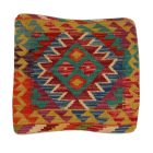 Afgán Kilim párnahuzat 40x40 kézi készítésű párna