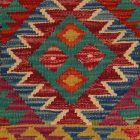 Afgán Kilim párnahuzat 40x40 kézi készítésű párna