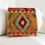 Afgán Kilim párnahuzat 40x40 kézi készítésű párna