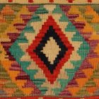 Afgán Kilim párnahuzat 40x40 kézi készítésű párna