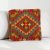 Afgán Kilim párnahuzat 40x40 kézi készítésű párna