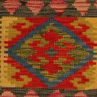 Afgán Kilim párnahuzat 40x40 kézi készítésű párna