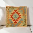 Afgán Kilim párnahuzat 40x40 kézi szövésű párna