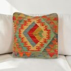 Keleti párna 40x40 kézi készítésű Kilim párnahuzat