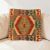 Keleti párna 40x40 kézi készítésű Kilim párnahuzat