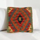 Keleti párna 40x40 kézi készítésű Kilim párnahuzat
