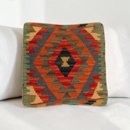 Keleti párna 40x40 kézi készítésű Kilim párnahuzat