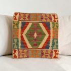 Keleti párna 40x40 kézi készítésű Kilim párnahuzat