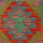 Keleti párna 40x40 kézi készítésű Kilim párnahuzat