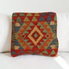 Keleti párna 40x40 kézi készítésű Kilim párnahuzat