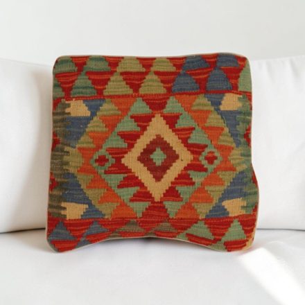Keleti párna 40x40 kézi készítésű Kilim párnahuzat