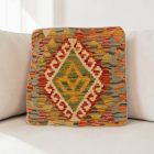 Keleti párna 40x40 kézi készítésű Kilim párnahuzat