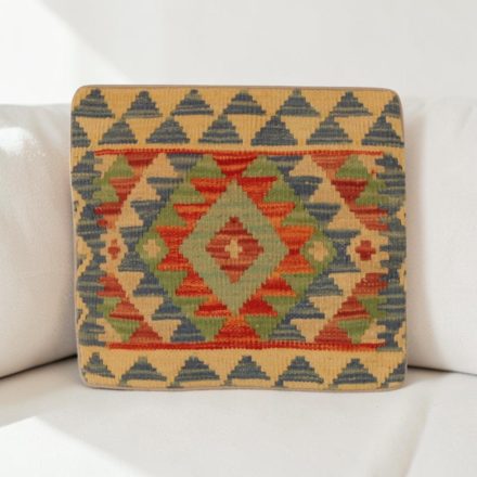 Keleti párna 40x40 kézi készítésű Kilim párnahuzat