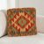 Keleti párna 40x40 kézi készítésű Kilim párnahuzat