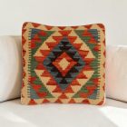 Kézi készítésű Kilim párnahuzat 40x40 afgán párna