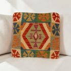Kézi készítésű Kilim párnahuzat 40x40 afgán párna