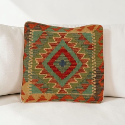 Kézi készítésű Kilim párnahuzat 40x40 afgán párna