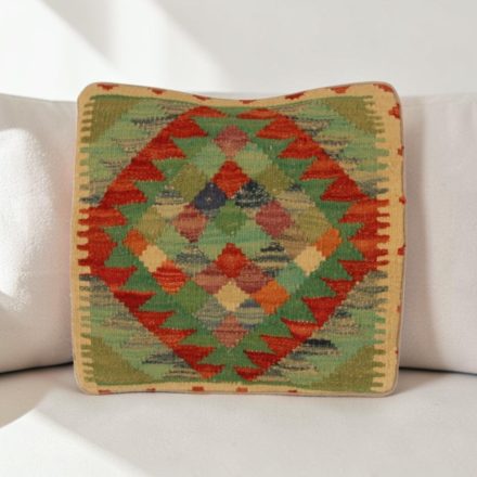 Kézi készítésű Kilim párnahuzat 40x40 afgán párna