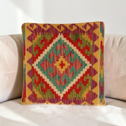 Kézi készítésű Kilim párnahuzat 40x40 afgán párna