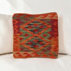 Kézi szövésű Kilim párnahuzat 45x45 afgán díszpárna