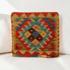 Kézi készítésű Kilim párnahuzat 40x40 afgán párna