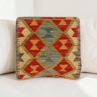 Kézi készítésű párnahuzat 40x40 Kilim párna