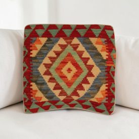 Kézi szövésű párnahuzat 40x40 Kilim díszpárna