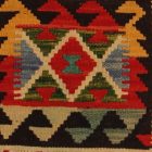 Kézi szövésű párnahuzat 40x40 Kilim díszpárna