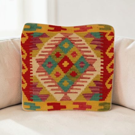 Kézi készítésű párnahuzat 40x40 Kilim párna