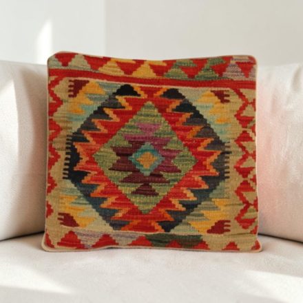 Kézi készítésű párnahuzat 40x40 Kilim párna