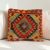 Kézi készítésű párnahuzat 40x40 Kilim párna