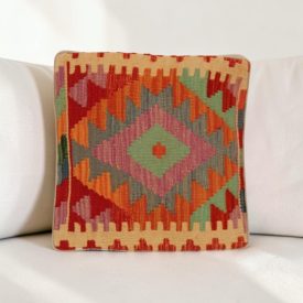 Kézi szövésű párnahuzat 40x40 Kilim díszpárna