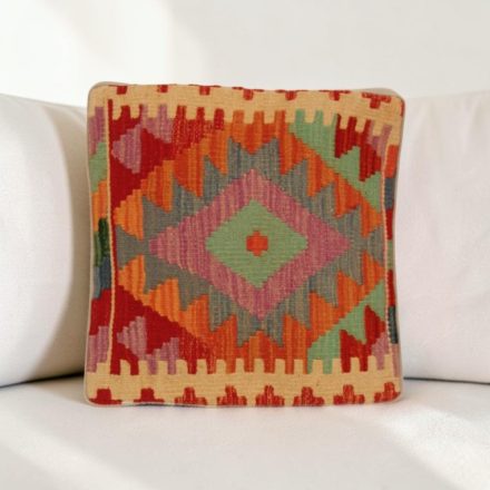 Kézi készítésű párnahuzat 40x40 Kilim párna