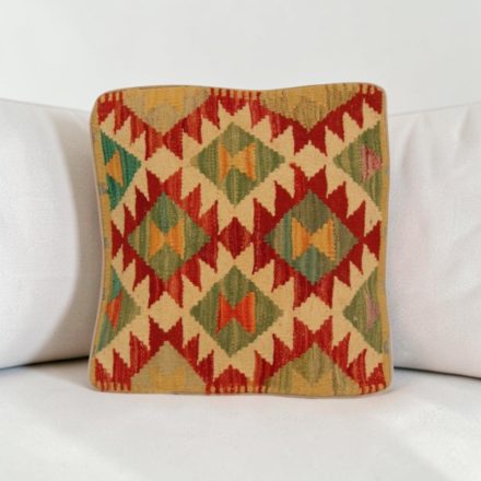 Kézi készítésű párnahuzat 40x40 Kilim párna
