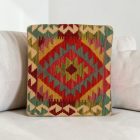 Kézi készítésű párnahuzat 40x40 Kilim párna