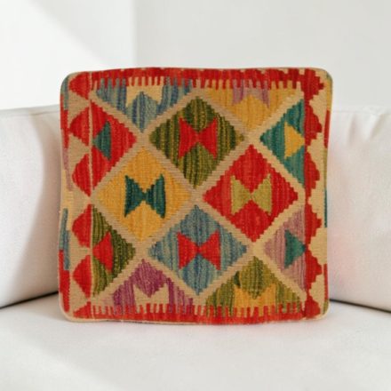 Kilim párnahuzat 40x40 kézi készítésű etnikai párna