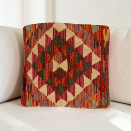 Kilim párnahuzat 40x40 kézi készítésű etnikai párna