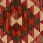 Kilim párnahuzat 40x40 kézi készítésű etnikai párna